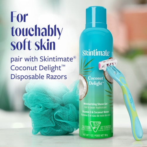 Skintimate Coconut Delight Shave Gel Perspective: top