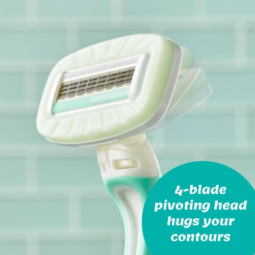 Intuition Sensitive Care Disposable Razors Perspective: top
