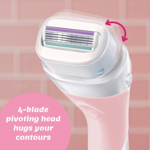 Schick Intuition Advanced Moisture 4-Blade Razor Refills for Women with Organic Shea Butter Perspective: top
