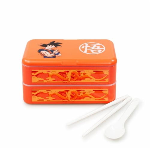 Dragon Ball Z Goku Bento Box w/ Chopsticks & Spoon Perspective: top