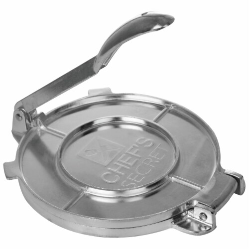 Chef's Secret 8 Inch Tortilla Aluminium Press Perspective: top