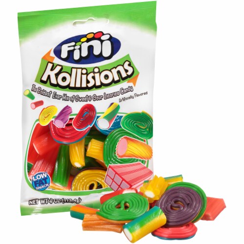 Fini Kollisions Sweet & Sour Licorice Candy Bag Perspective: top