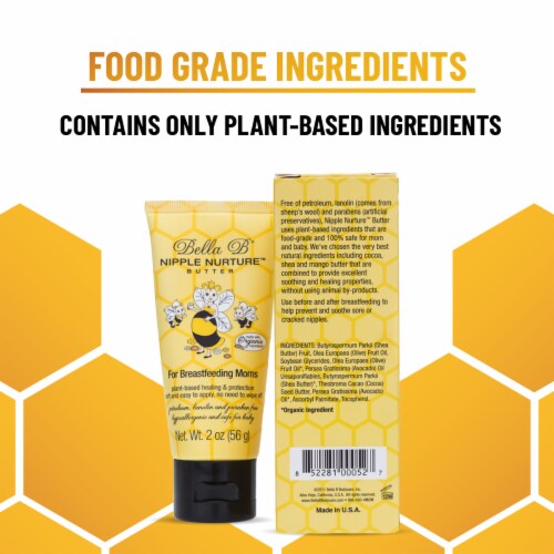 Bundle: Nipple Nurture Butter 2 oz and Tummy Honey Butter 4 oz Perspective: top