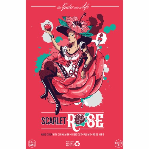 Appalachian Mountain Cidery™ Gluten Free Scarlet Rose Hard Cider Perspective: top
