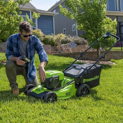 Greenworks 20 reel mower hotsell