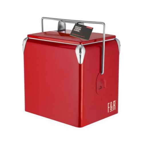 Vintage Metal Cooler by Foster & Rye™ Perspective: top