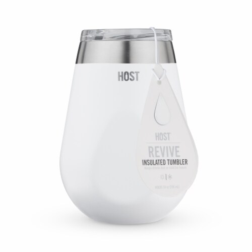 Host 8076 Revive Vacuum Insulated Tumbler, White Perspective: top