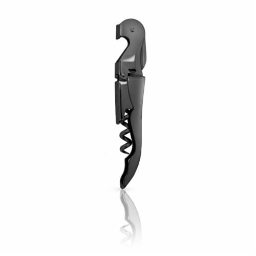 Viski® Gunmetal Signature Double Hinged Corkscrew Perspective: top