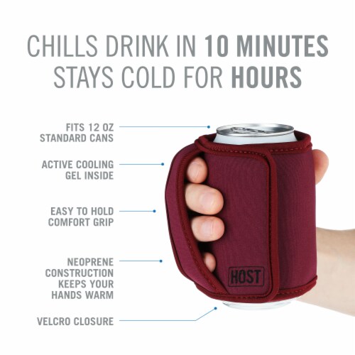 Insta-Chill Standard Can Sleeve in Wine by HOST Perspective: top