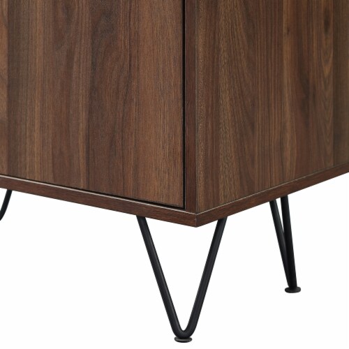 Walker Edison Mid-Century 68 Engineered Wood Tall Curio