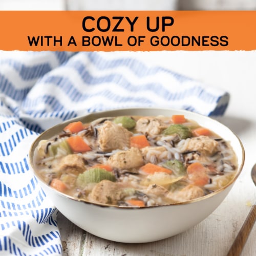 Gardein Vegan Plant-Based Chick'n & Rice Soup Perspective: top