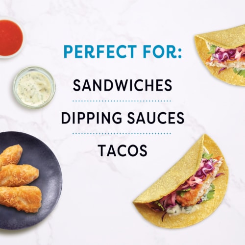 Gardein Vegan Frozen Golden Plant-Based Fishless Filets Perspective: top