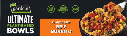 Gardein Ultimate Plant Based Be'f Burrito Perspective: top