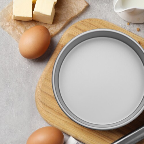 Choice 6 x 2 Round Straight Sided Aluminum Cake Pan