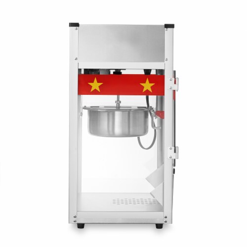 Commercial Popcorn Machine Maker Popper in Red w/ 8-Ounce Kettle Perspective: top