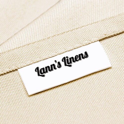 90 Round 10pk Polyester Tablecloths - Ivory by Lann's Linens Perspective: top