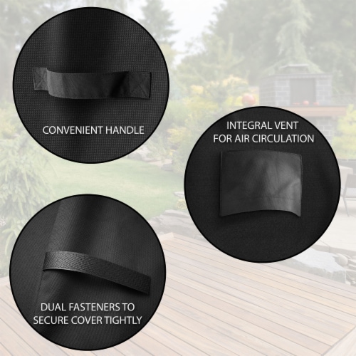 58 BBQ Grill Cover - Universal Fit for Outdoor Barbecue Gas Grills Perspective: top