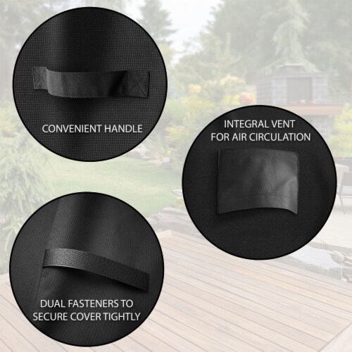 58 BBQ Grill Cover - Universal Fit for Outdoor Barbecue Gas Grills Perspective: top