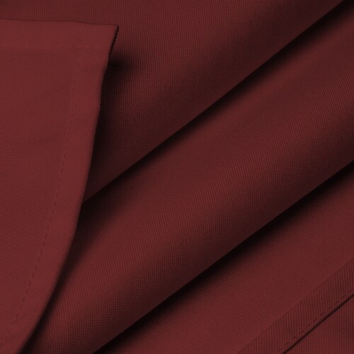 70 x 120 10pk Rectangular Polyester Tablecloths - Burgundy Perspective: top