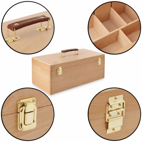 Beechwood Large Tool Box - Art Supplies Storage Organizer- 7 Elements, 8 x  6.2 - City Market