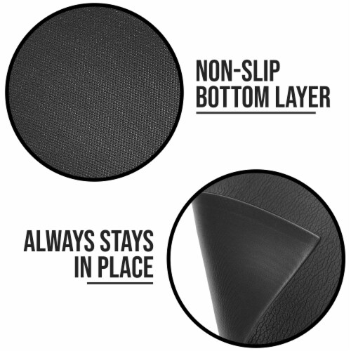 Exercise Equipment Mat, 30 x 60-inch, 6mm, High Density PVC Floor Mat Perspective: top
