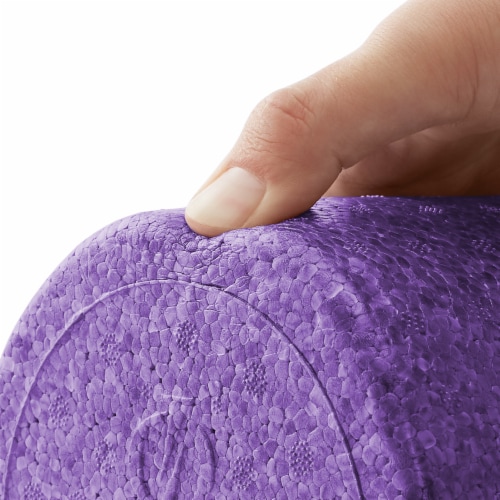 24 High-Density Foam Roller for Exercise Massage Recovery - Purple Perspective: top