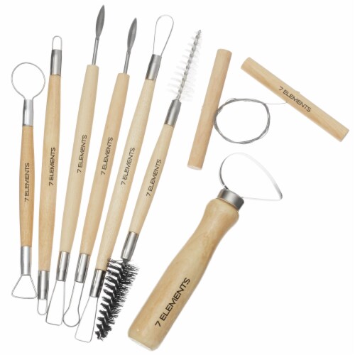 42-Piece Clay Tools and Pottery Tools Set for Sculpting and Ceramics Perspective: top
