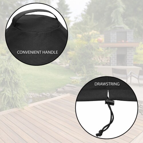 22 Charcoal Kettle BBQ Grill Cover - Universal Fit 27 x 35 Perspective: top
