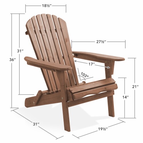 Espresso adirondack on sale chair