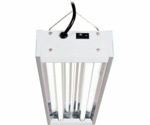 Hydrofarm FLT22 Agrobrite 2-Tube Hydroponic 2Ft Grow Light Fixture 48W (2 Pack) Perspective: top