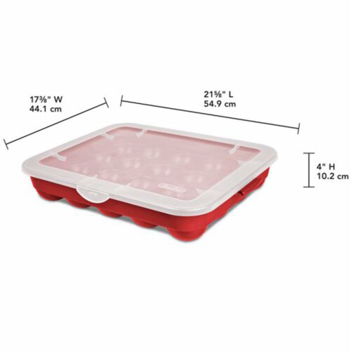 Sterilite 20 Compartment Christmas Holiday Ornament Box Storage Case (6  Pack), 1 Piece - Fry's Food Stores