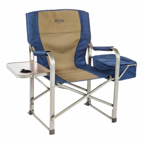 Kamp-Rite Outdoor Camp Folding Directors Chair with Side Table & Cooler (3 Pack) Perspective: top