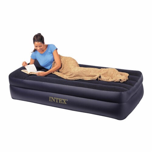 Intex Pillow Rest Twin Size Raised Pillow Air Mattress w Built In Pump 3 Pack 3 Piece Fry s Food Stores
