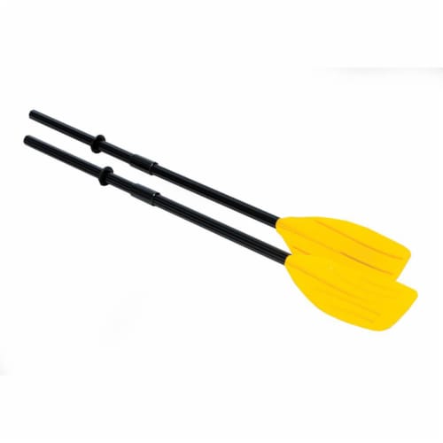 Intex Challenger 2 Inflatable 2 Person Boat Raft Set w/ Oars & Air Pump (2 Pack) Perspective: top