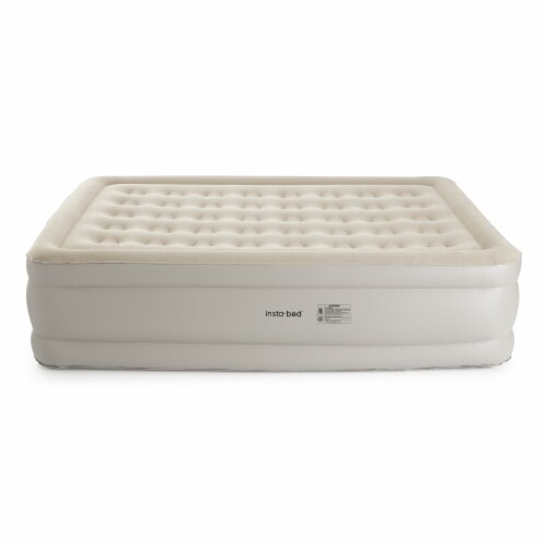 Insta-Bed Raised 19 Queen Air Mattress Airbed with Built In Air Pump (2 Pack) Perspective: top