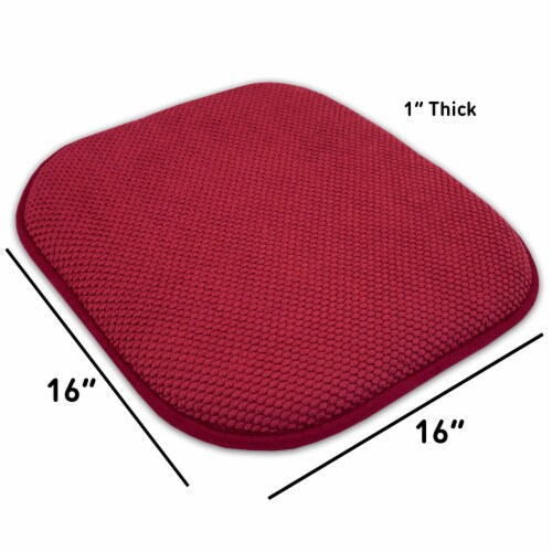 Memory Foam Honeycomb Non-slip Chair Cushion Pads (16 x 16 in