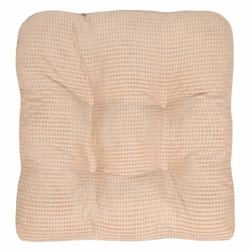 Sweet Home Collection  Memory Foam Tufted Chair Cushion Non Slip Rubber  Back, Linen, 4 PK, 4PK - Fry's Food Stores