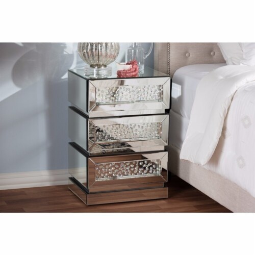Baxton Studio Sabrina Hollywood Regency Glamour Style Mirrored 3