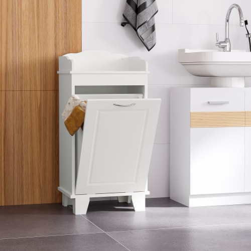  Bamboo Tilt-Out Laundry Hamper Cabinet, Bathroom