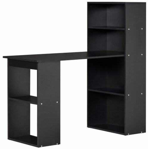 47 Modern Compact Small Space Computer Office Desk with Bookshelf Combo  Black, 1 Unit - Kroger