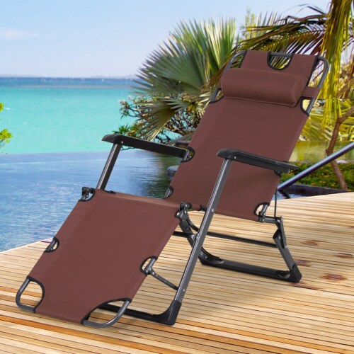Padded reclining sun lounger deals