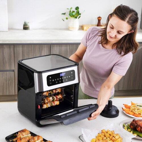 10Qt Air Fryer Oven LED Touch Display Countertop Baker Oven w/ 8