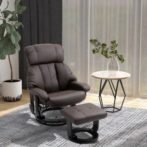 Massage PU Leather Lounge Living Room Recliner Chair w Remote