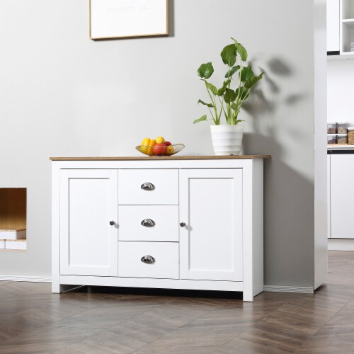 White clearance server buffet
