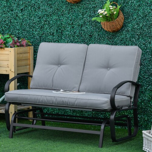 Outdoor glider with 2025 cushions
