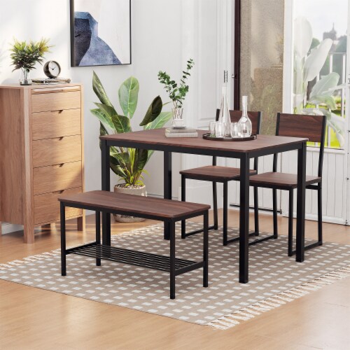 Kitchen table with storage bench 2025 seating