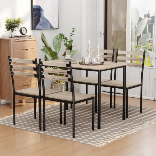 Multi-Section Outside or Inside Seating Bench with Tabletop Smooth Surface Perspective: top