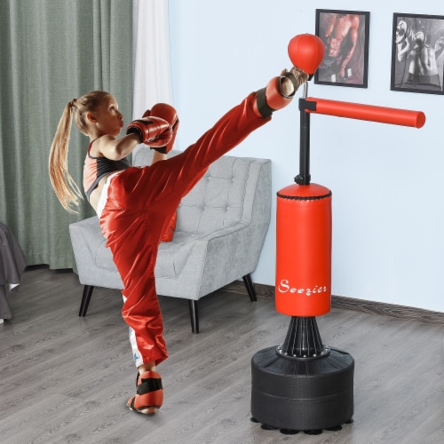 Boxing Punch Bag Stand with Rotating Flexible Arm Speed Ball Waterable Base 1 Unit Fry s Food Stores