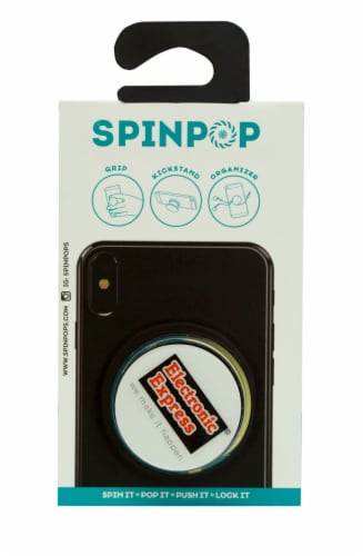 SpinPop SPELTXPRS Universal Phone Grip & Stand - Electronic Express Perspective: top