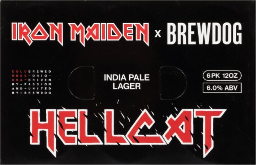 BrewDog x Iron Maiden Hellcat India Pale Lager Perspective: top